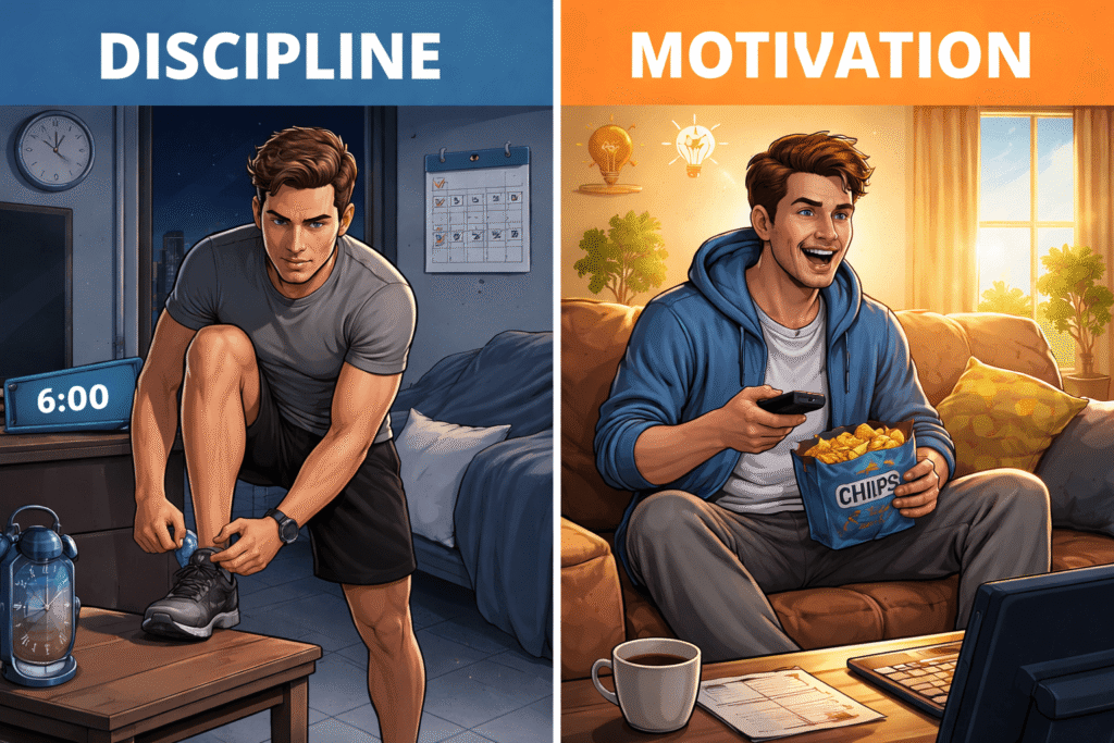 Discipline vs motivation